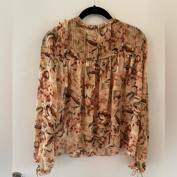 RARE Wilfred Aritzia Floral Blouse XXS/XS/S - Picture 4 of 5